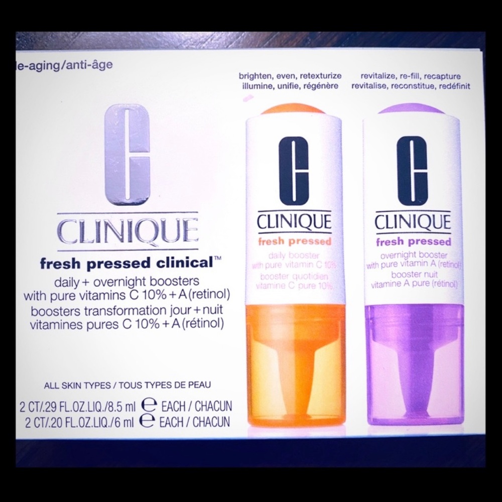 Clinique Daily and Overnight Boosters!!